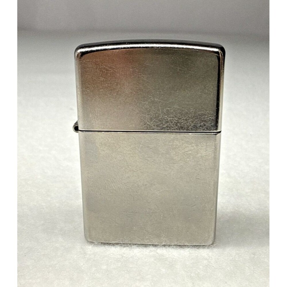 Zippo Chrome Lighter J 16 Brushed Silver Windproof Made USA
